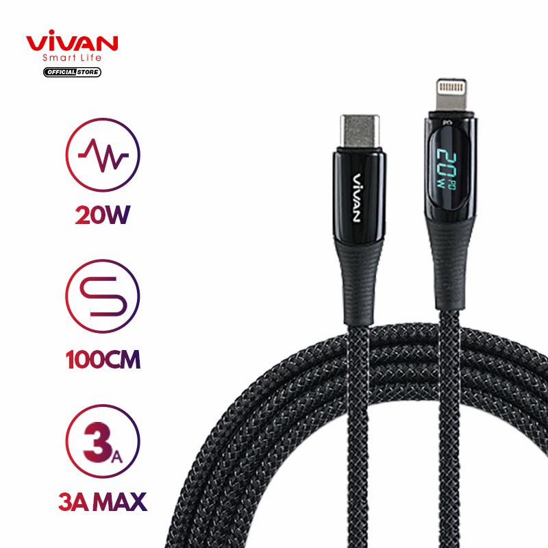 Kabel Data VIVAN VCL100 TYPE C TO IPHONE