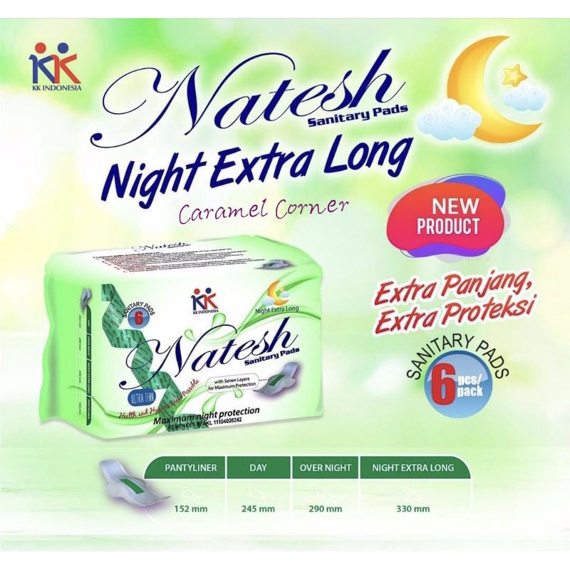 Pembalut Natesh Extralong