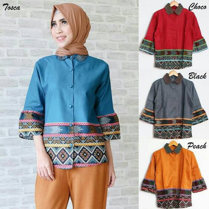 Ready     Blouse Batik Songket DEWI