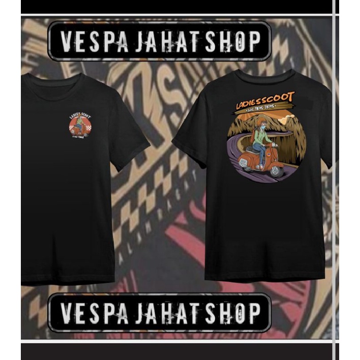 kaos vespa ladies soot
