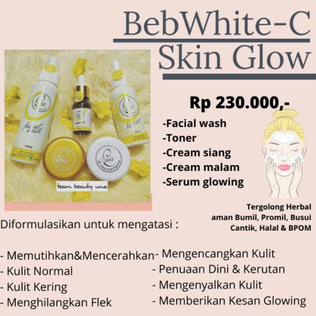 Bebwhite c skincare