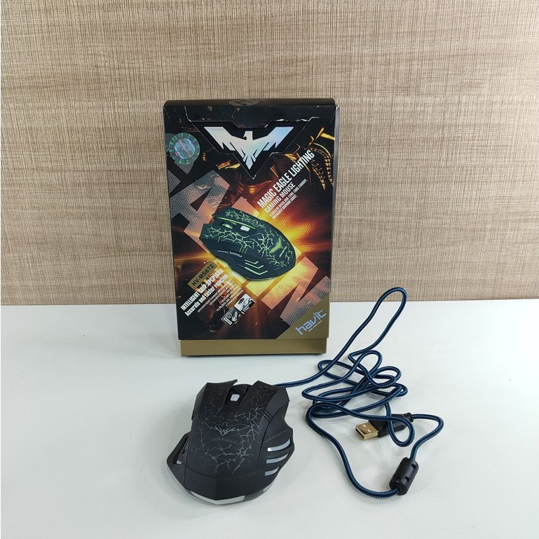 Magic Eagle Ergonomic Optical Gaming Mouse LED (HV-MS672)