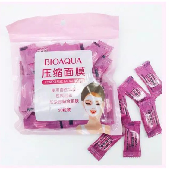 {COD OK}  Compresed Sheet Mask HARGA SATUAN BIOQUA