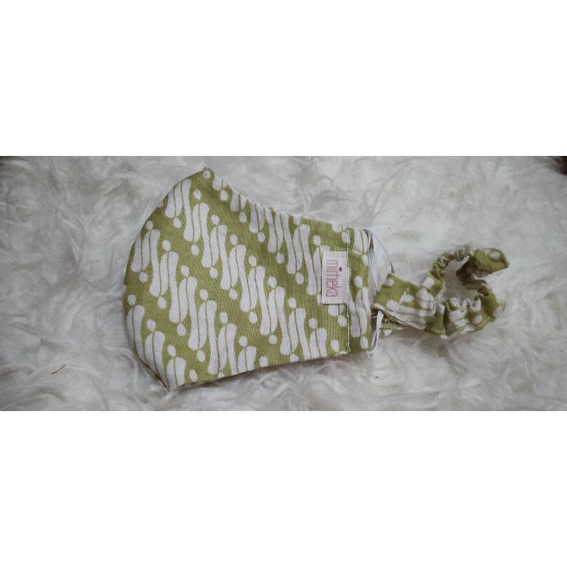 masker kain/ masker batik/ masker hijab/ headloop