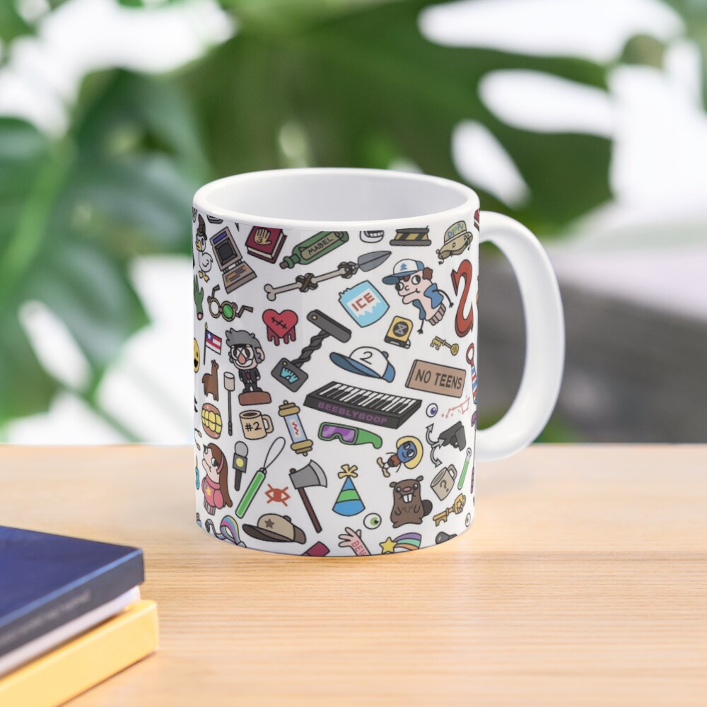 Mug Gelas Gravity Falls Pattern
