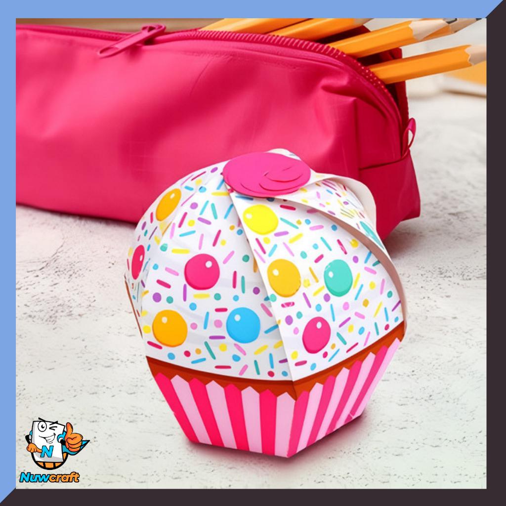 Nuwcraft Box Cupcake Papercraft