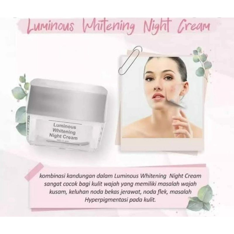 Night cream lominous
