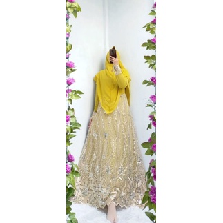 Set hijab burkat keliling springkel