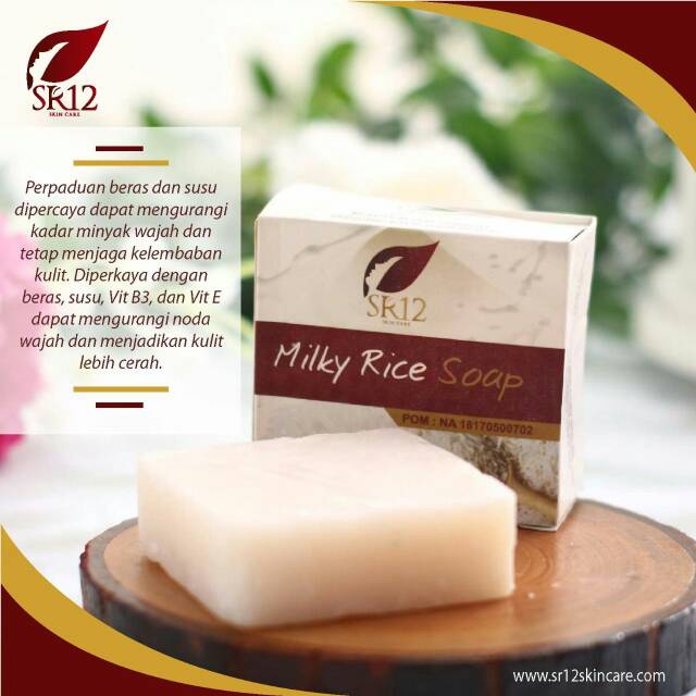 Milk rice soap