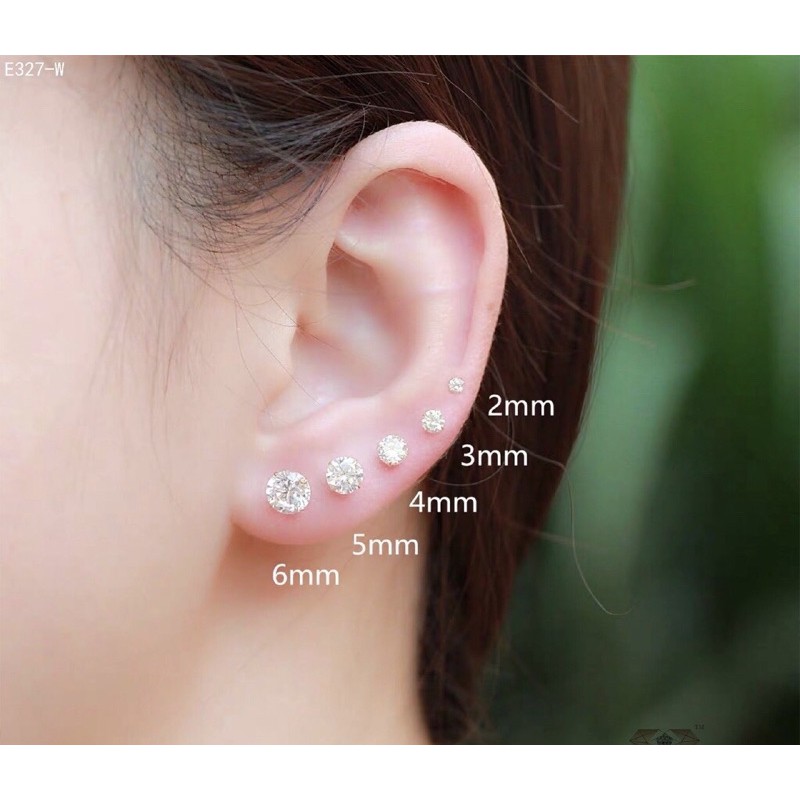 Anting tusuk mata gold silver suping