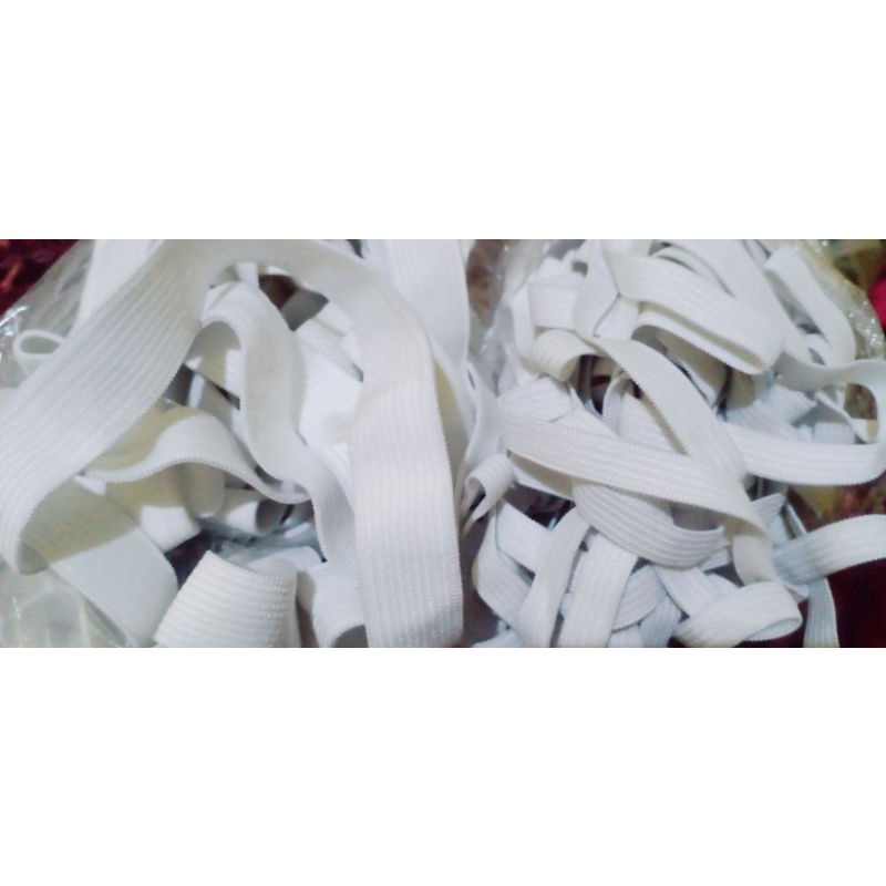 Karet putih 1cm & 2cm