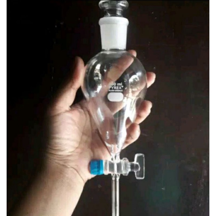 corong pisah 100ml pyrex ⭐⭐⭐⭐⭐