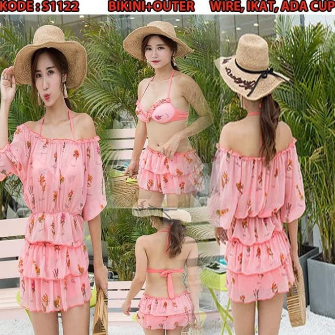 Bikini Plus Outer Warna Pink S1122
