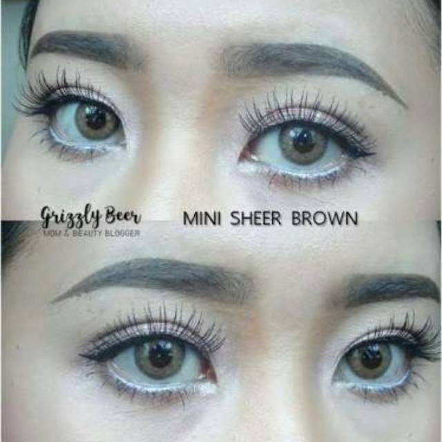 Mini sheer brown/grey