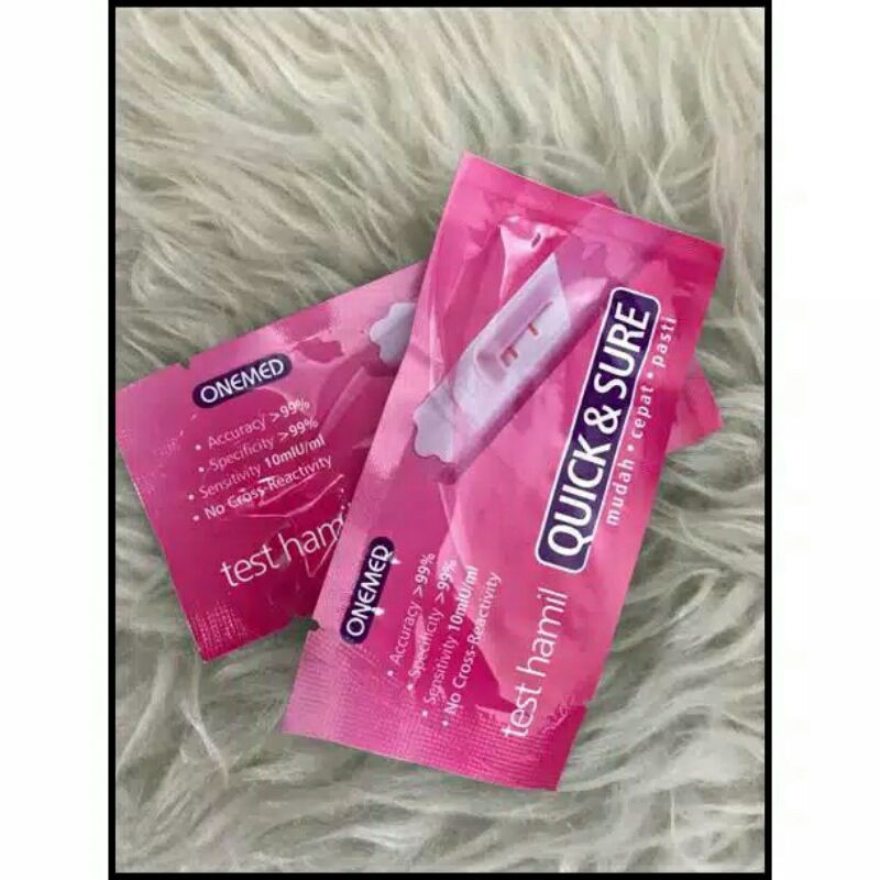 Quick & Sure - test pack - test kehamilan -per strip