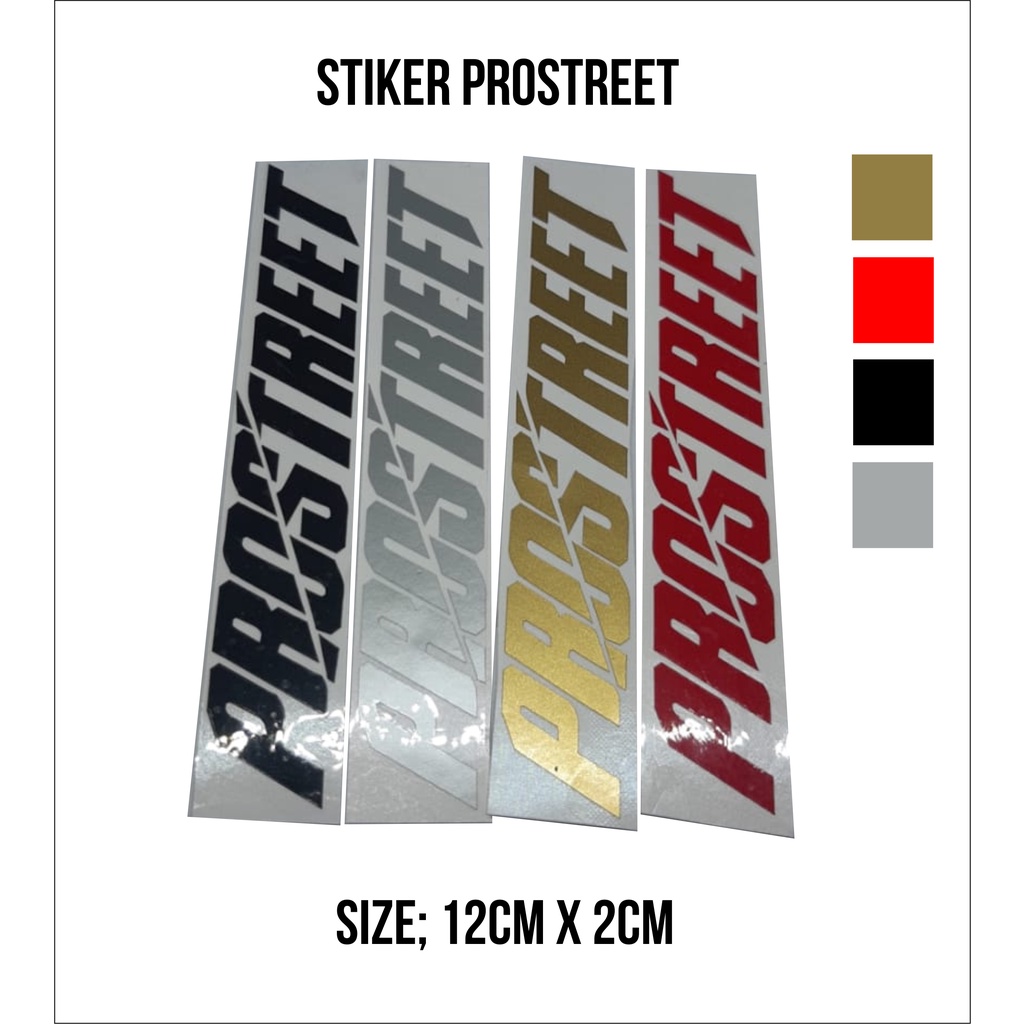 STIKER PROSTREET