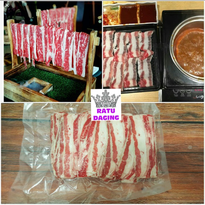 Us Beef Slice / Daging Sapi Lapis Usa Slice / Shortplate @500gr