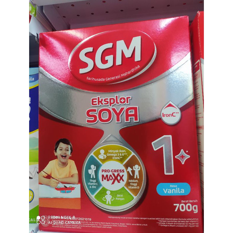 SGM EKSPLOR SOYA PROGRESS MAXX RASA VANILA 700GR