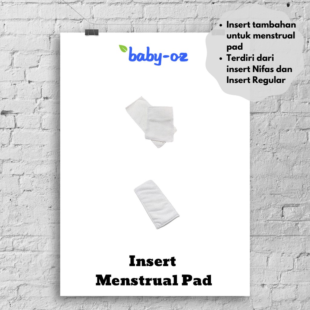 Insert Menstrual Pad Baby Oz