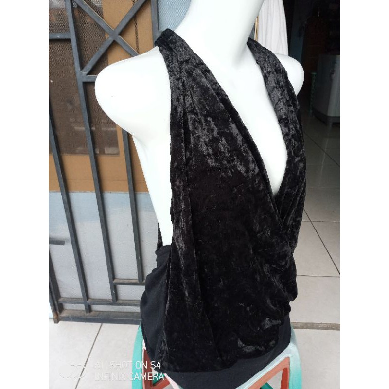 sexy blouse bludru