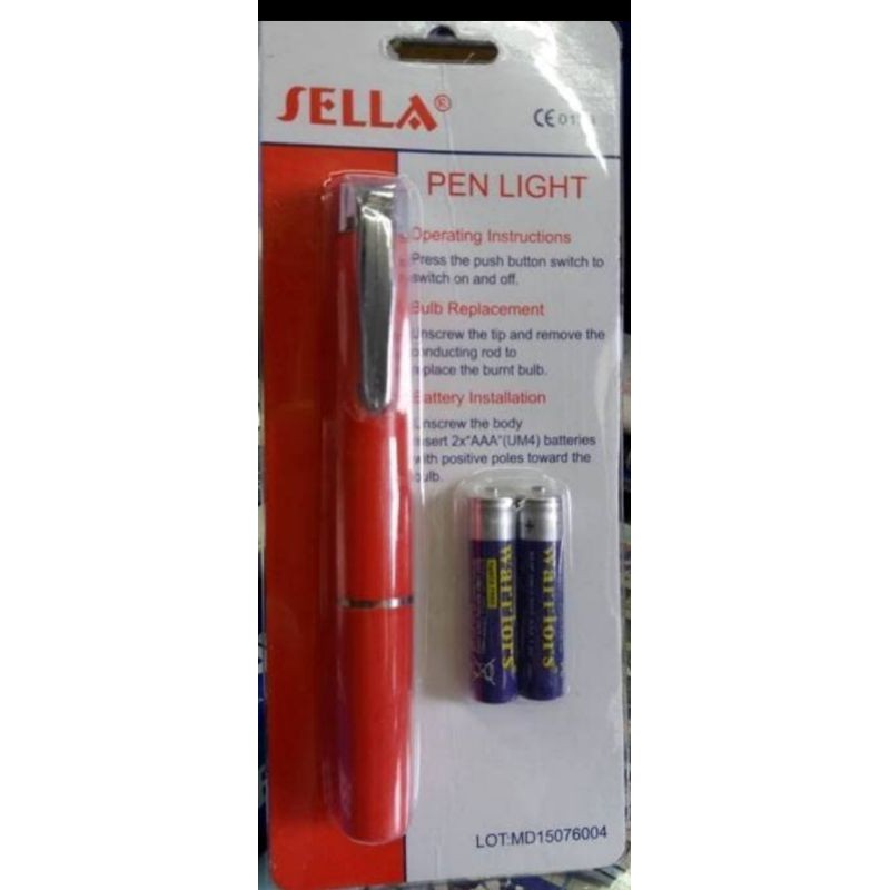 Penlight senter pulpen cahaya putih