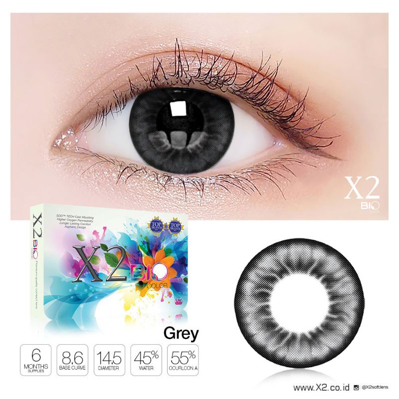 SOFTLENS X2 BIO COLOR GREY