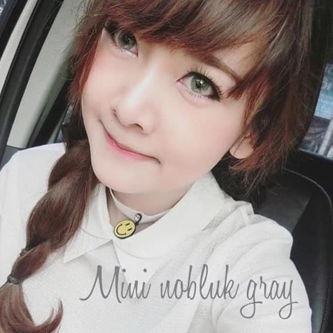 Softlens Mini Nobluk Grey / Softlense / Soflens - Grey Normal Unit Baru