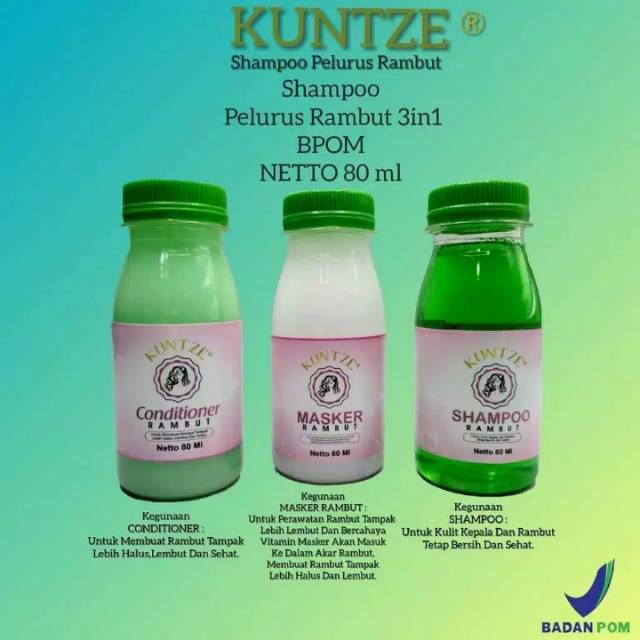 Paket pelurus rambut 3in1