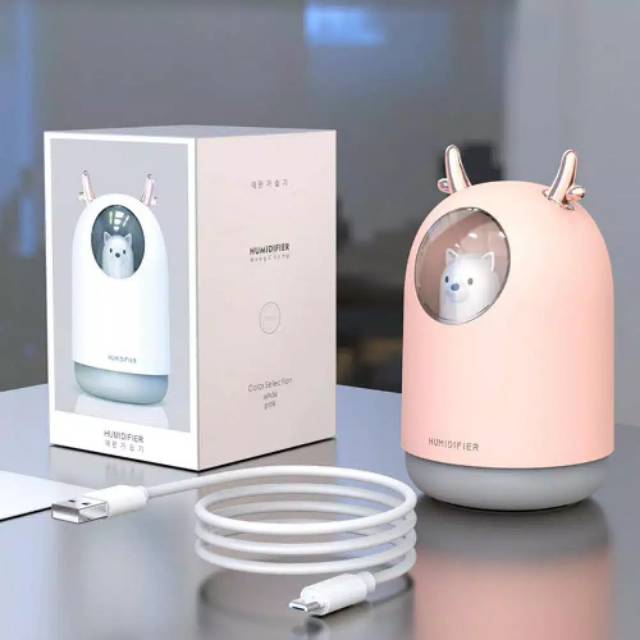 Humidifier Cute Deer Rusa Ultrasonic Diffuser LED