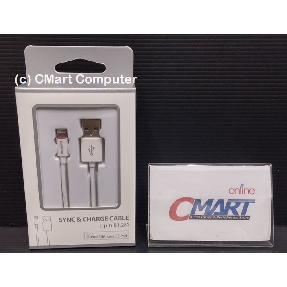 Capdase Sync & Charge 1.2m Cable L-pin - HCCB-B002