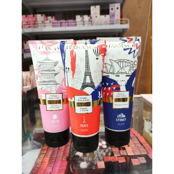 HANASUI Perfume Body Lotion 180mL - Paris Sydney Tokyo