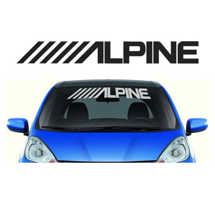Diskon Sticker Kaca Depan Alpine Terbaru