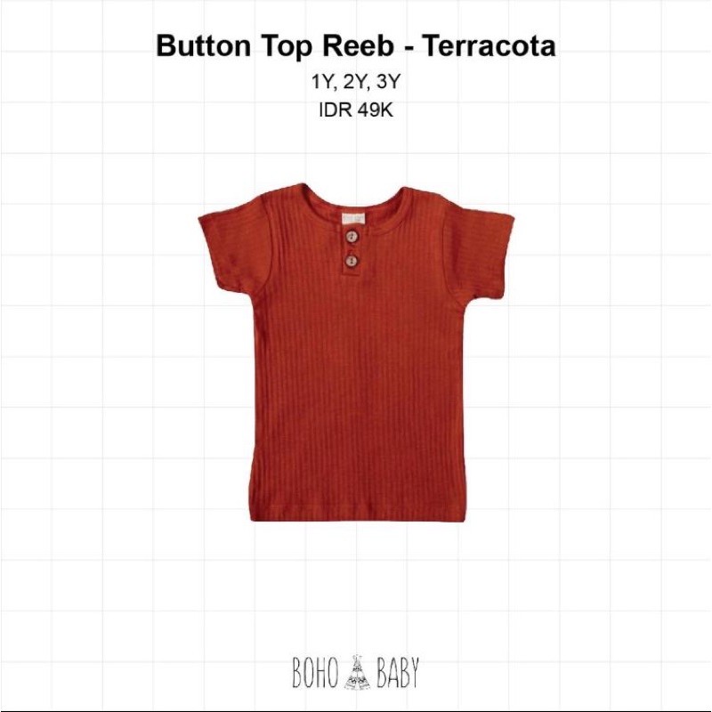Bohobaby Button Top Rebb