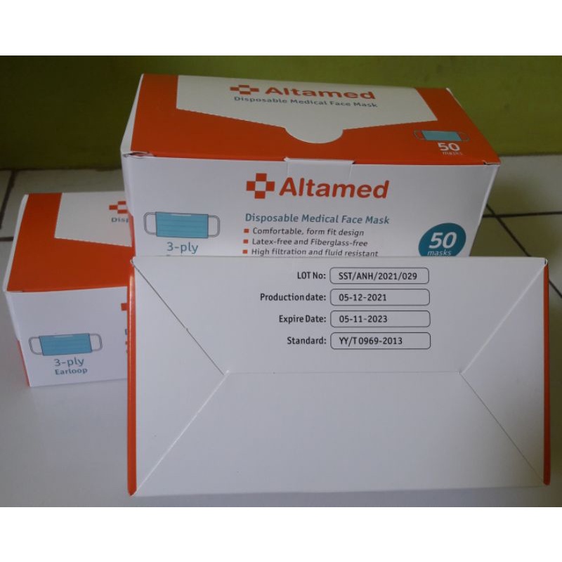 masker earloop 3ply altamed