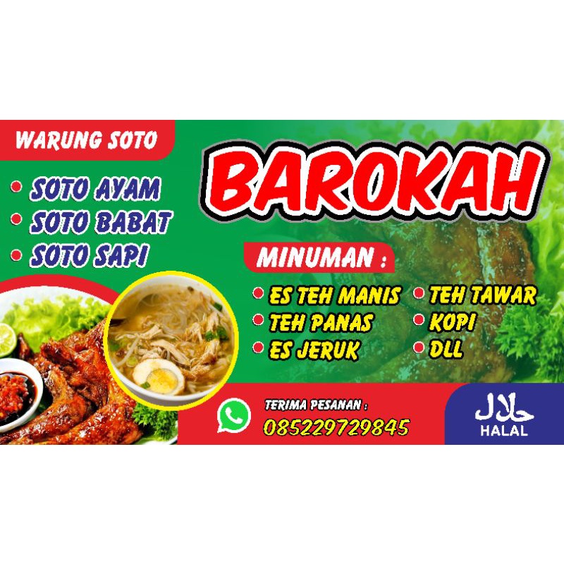 Spanduk soto|Banner kuliner|Backdrop