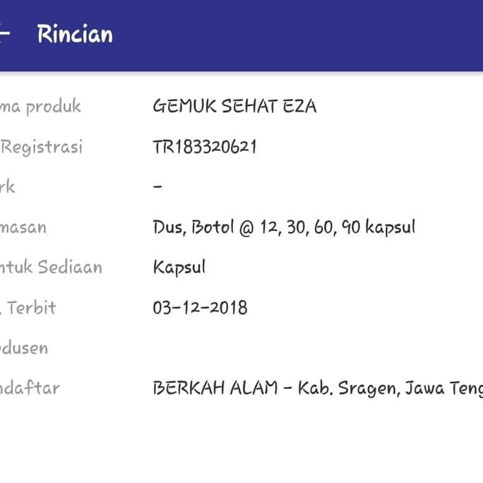 Joss!! Gemuk Badan Eza Ampuh