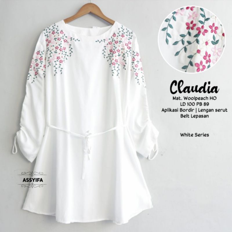 Claudya top white series