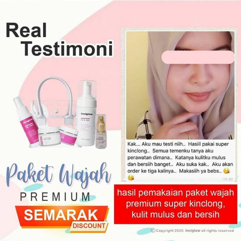 PAKET WAJAH GLOWING PREMIUM