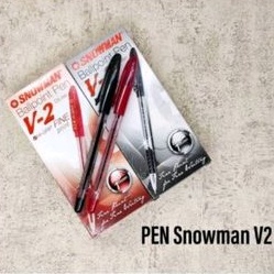 Pulpen/bolpen snowman V2 (12pcs)