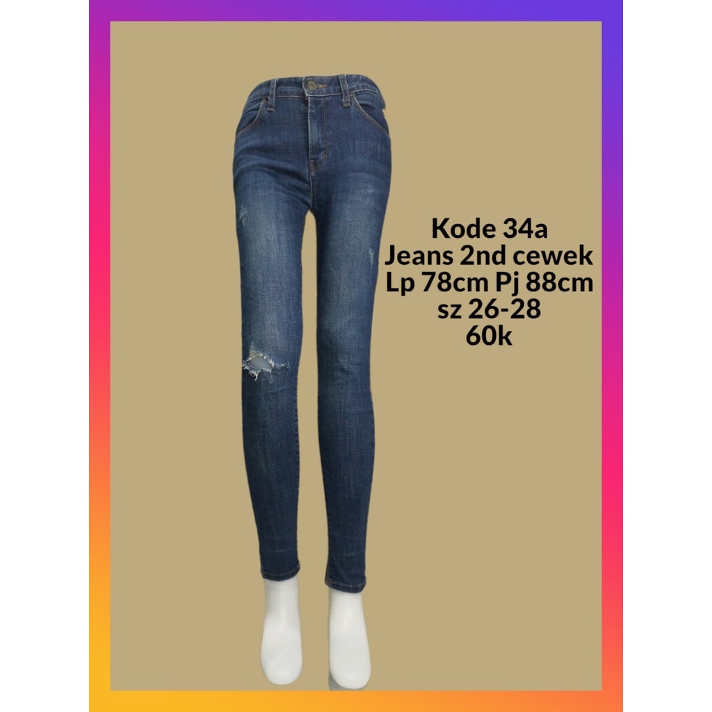 Premium Jeans 2nd cewek 34a