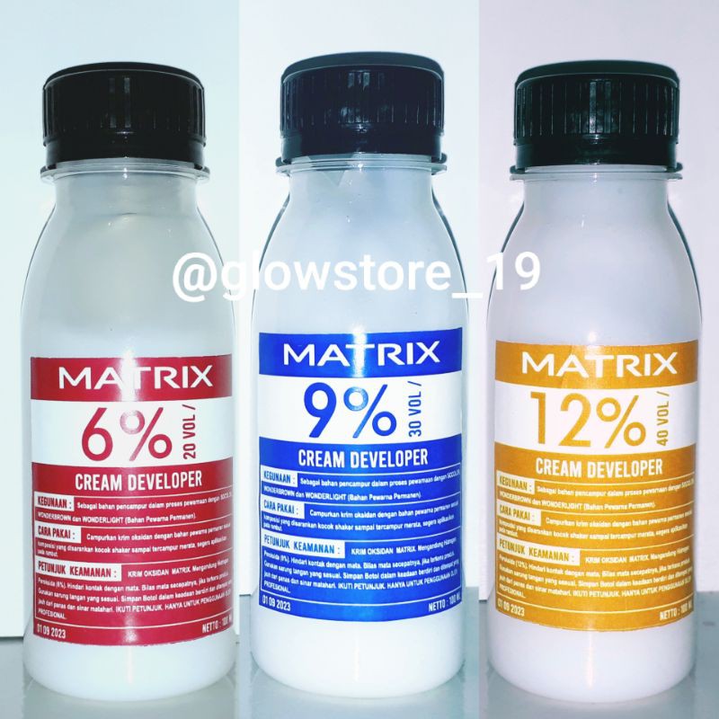 MATRIX Cream Developer Share in bottle / jar 100 ml