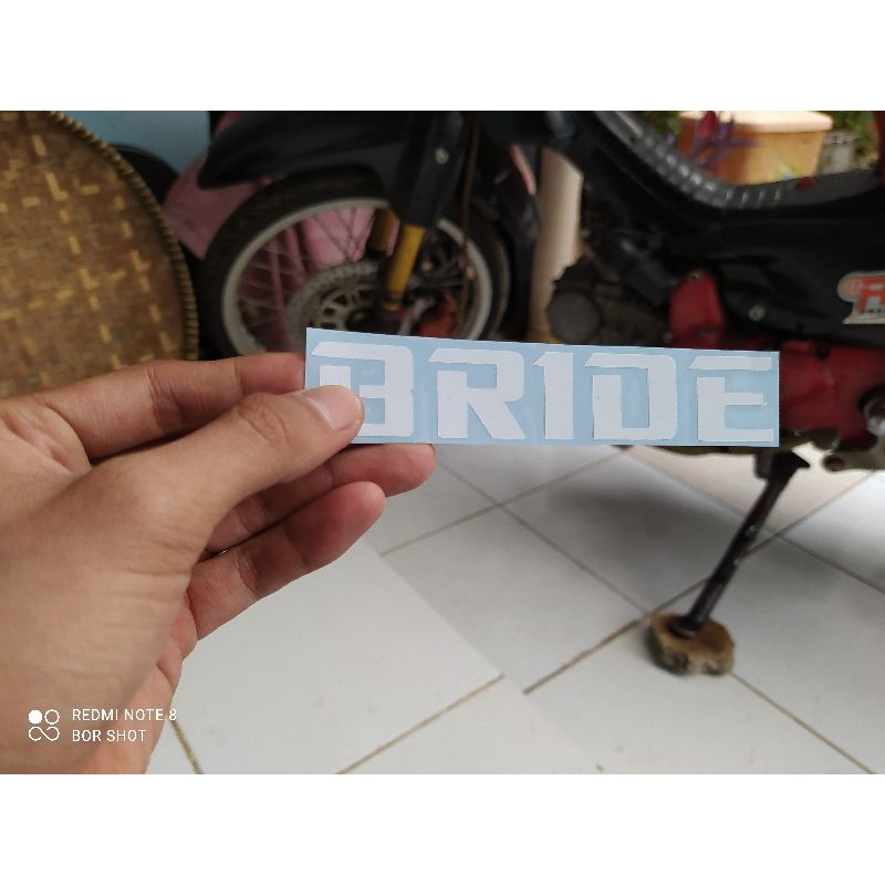 STIKER BRIDE STICKER CUTTING CUSTOM LOGO