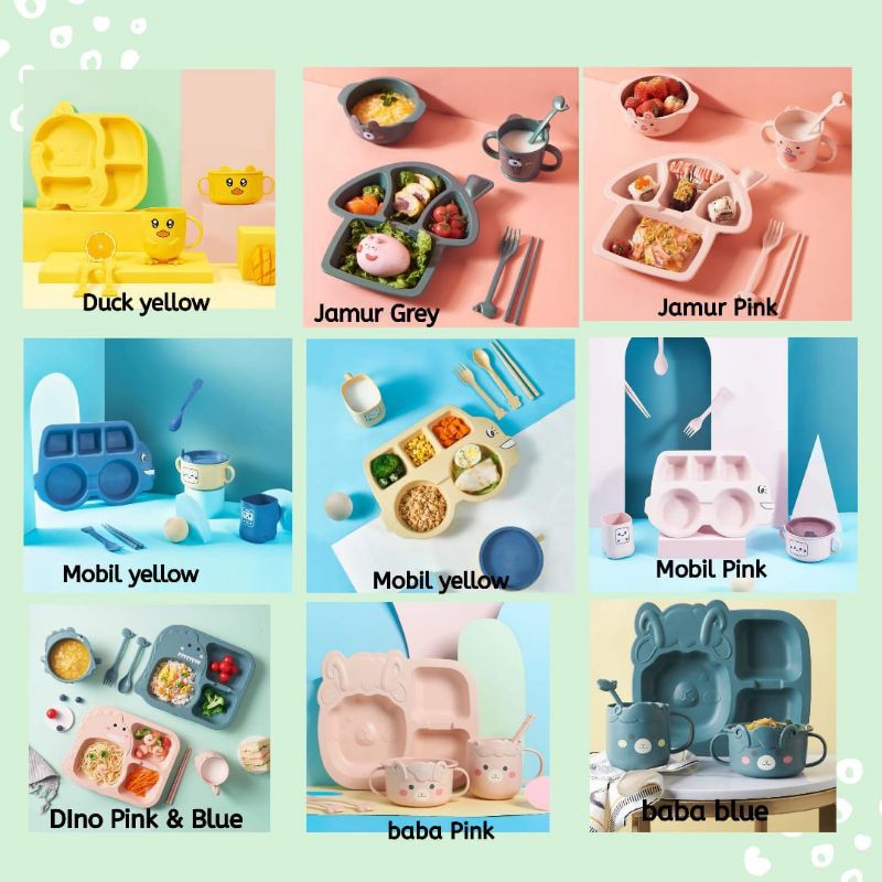 set makan anak lucu