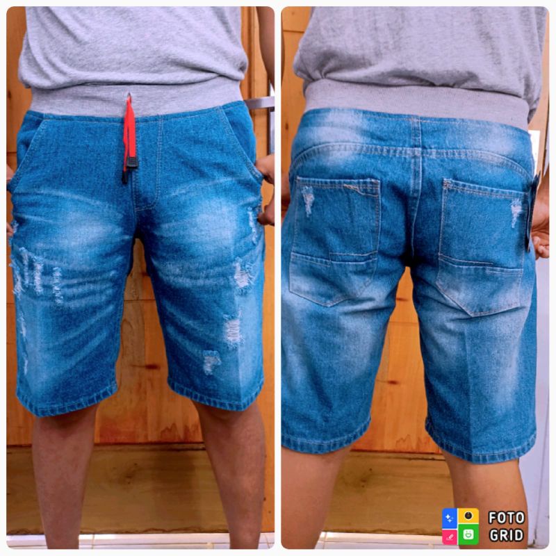 celana pendek sobek model rip/tali