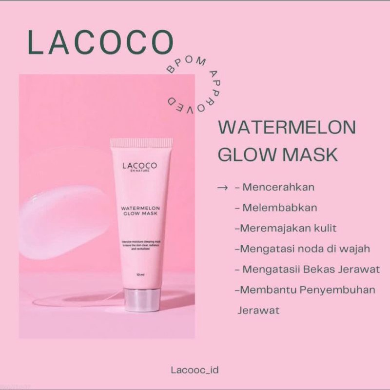Lacoco Watermelon Glow Mask