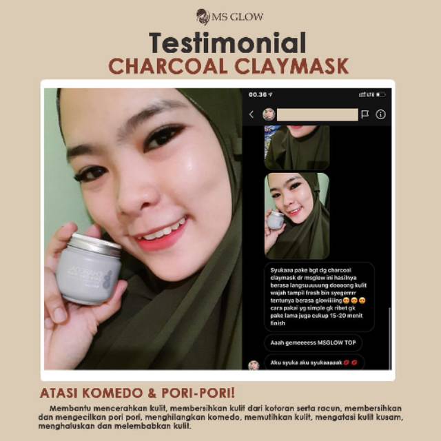CLAYMASK (GREENTEA & CHARCOAL)