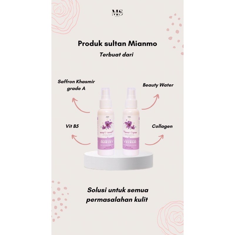 face mist saffron by mianmo.organic