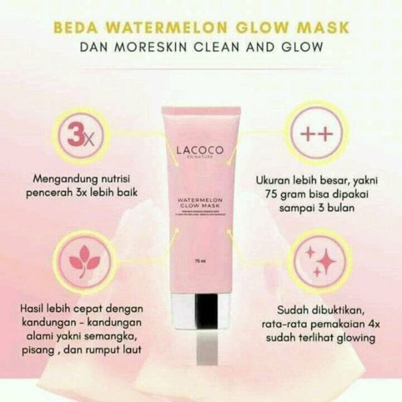 WATER MELON GLOW MASK