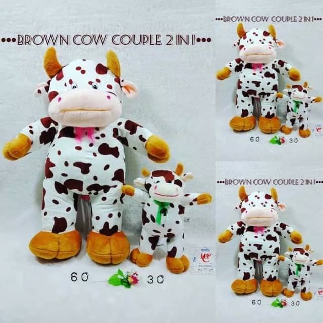Boneka sapi 2 in 1 premiu.