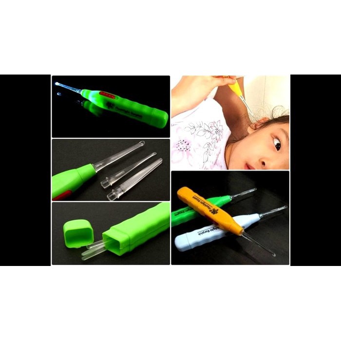 V77_ Pembersih Telinga Flashlight Earpick